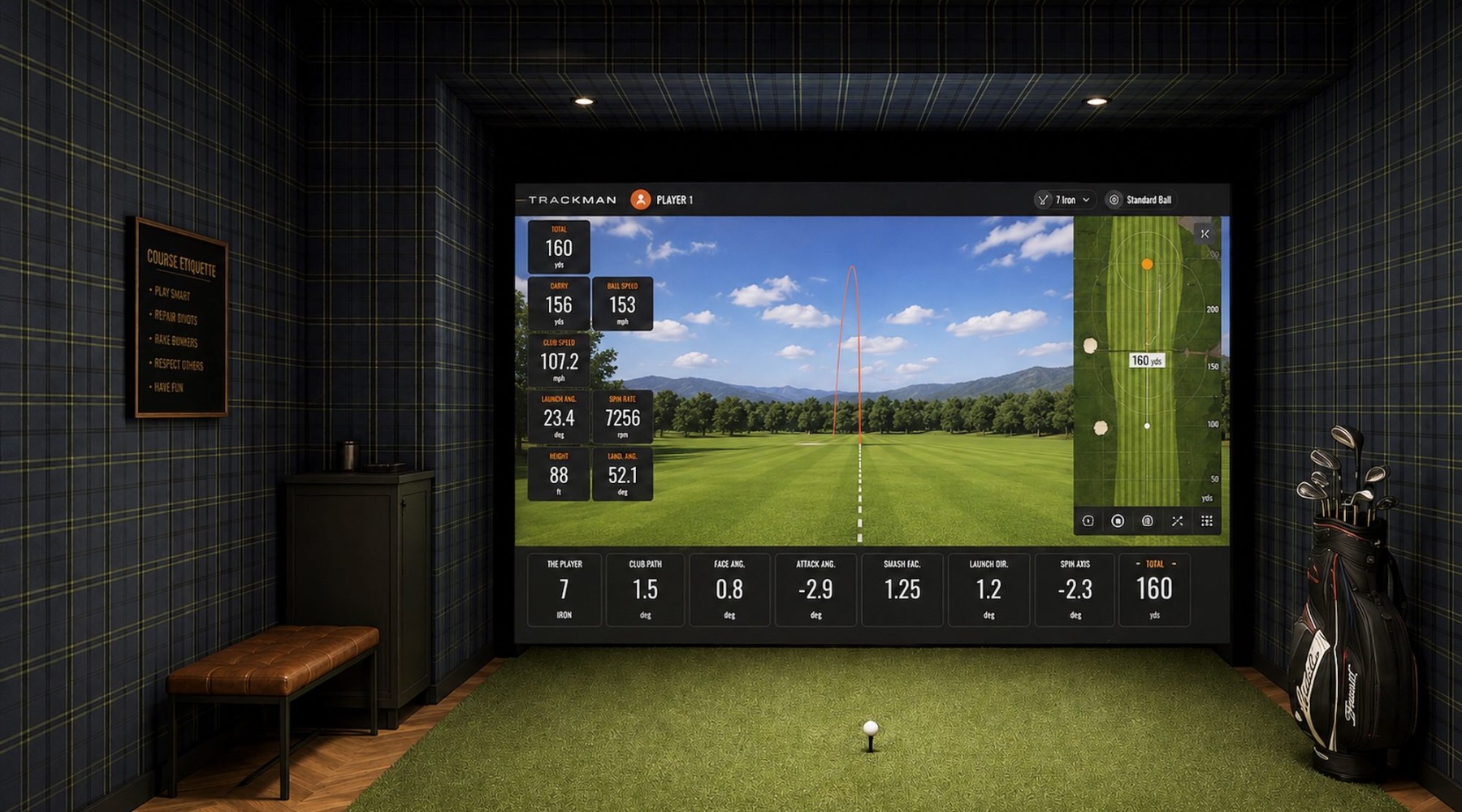 a screen with a green screen